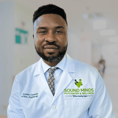 Anselm Onyeneke, PMHNP-BC, medical provider specialize in Mental Health, Psychiatry, Adult Psychiatry, Psychotherapy, Child Psychiatry, Physiatrist