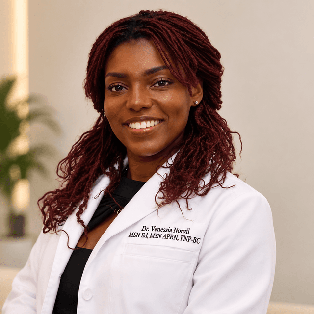 Venessia Norvil, FNP-C,PMHNP-BC, medical provider specialize in Psychiatric & Mental Health
