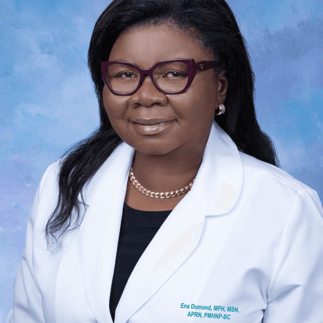 Ena Dumond, PMHNP-BC, medical provider specialize in Psychiatric & Mental Health
