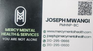 Joseph Mwangi, PMHNP-BC, medical provider specialize in Mental Health, Psychiatry