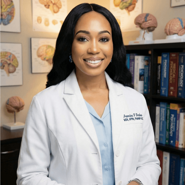 Francine Forbes, PMHNP-BC,APRN, medical provider specialize in Psychiatric & Mental Health, Women's Health