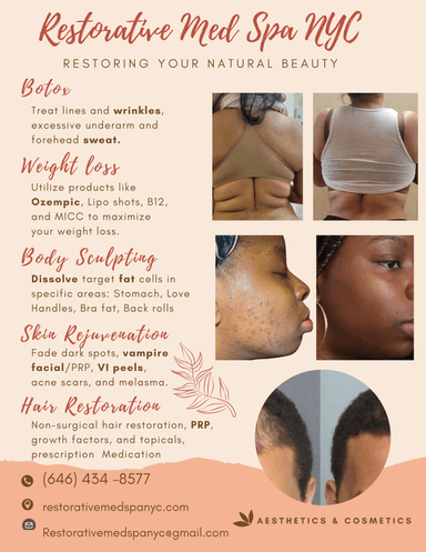 Carla Colin, DNP,FNP-BC, medical provider specialize in Weight Loss, PRP, Dermatology, hair restoration, Anti-aging, Skin Rejuvenation, Botox, Holistic Medicine, ozempic, wegovy, mounjaro, semaglutide, zepbound, tirzepatide, LipoB, MICC, B12, Alopecia, Women hair loss, Men hair loss