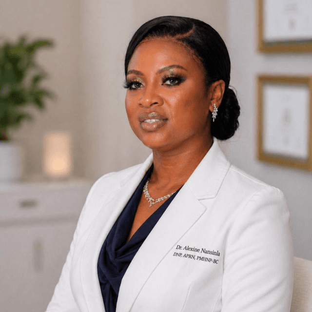 Alexine Nansinla, PMHNP-BC,DNP, medical provider specialize in Psychiatric & Mental Health
