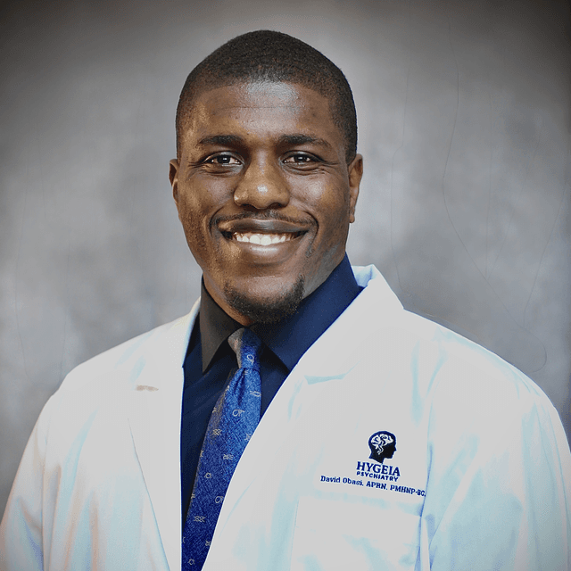 David Obasi, APRN,PMHNP-BC, medical provider specialize in Psychiatric & Mental Health, Weight Loss