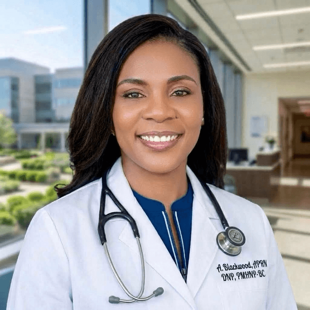 Angelline blackwood, PMHNP-BC, medical provider specialize in Psychiatric & Mental Health