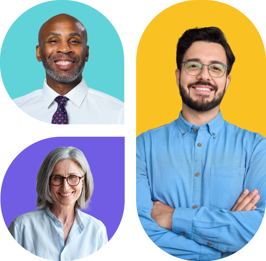 Portraits representing the people behind modern billing support