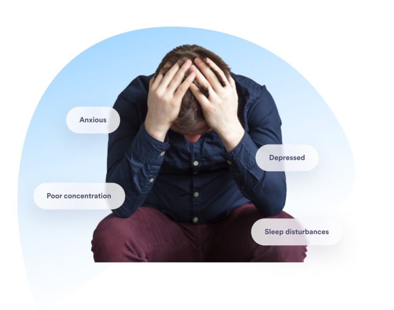 Get Diagnosis 2 man struggling with anxiety